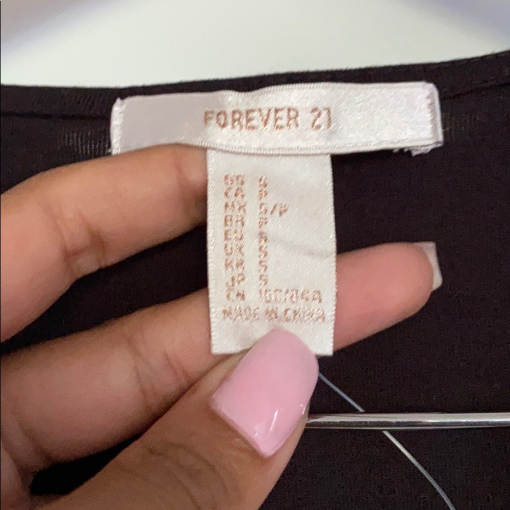 F21 EMBROIDERED FLORAL BODYSUIT WITH TASSELS NWT - Picture 5 of 12